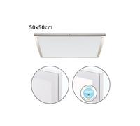 Panel led cuadrado aluminio color niquel serie voltaire 50cm