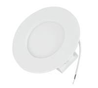 Panel LED empotrable + junta redonda 9 W, diámetro 122 mm