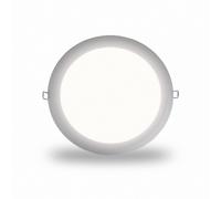 Panel LED Extra Fino Empotrable Redondo Blanco Luz Fría 1440LM 19W (S) Ø 250mm