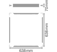 Panel LED PANEL 625 KIT DE MONTAJE EN SUPERFICIE H 4058075402867