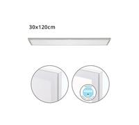 Panel led rectangular aluminio color niquel serie voltaire 120cm