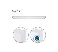 Panel led rectangular aluminio color niquel serie voltaire 120cm