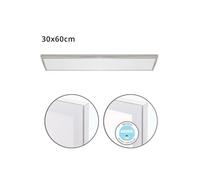 Panel led rectangular aluminio color niquel serie voltaire 60cm