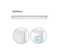 Panel led rectangular aluminio color niquel serie voltaire 90cm 30 cm