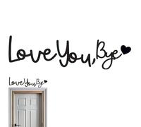 Panel Love You Bye, decoración de pared de amor | Signo de amor para el hogar, Decoración de hogar moderna, decoración de pared única para pasillo de entrada, signo de amor y calor expreso en fa
