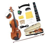 Panel Madera Para Principiantes Violín 4/4 Instrumento Cuerda Violín Acústico Vintage Tamaño Completo Con Accesorios Caja Y Instrumentos Cuerda Profesional Instrumentos