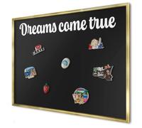Panel Magnético 100x70 cm | con Marco Dorado | Dreams Come True