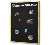 Panel Magnético 70x100 cm | con Marco Dorado | Dreams Come True