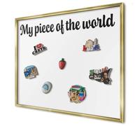 Panel Magnético 80x60 cm | con Marco Dorado | My Piece Of The World