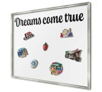Panel Magnético 80x60 cm | con Marco Plateado | Dreams Come True