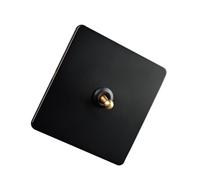 Panel moderno de 86 interruptores de palanca, componentes de latón, diseños artísticos, paneles de conmutación eléctrica de latón fuerte para uso Hoime, placa de interruptores de palanca