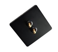 Panel moderno de 86 interruptores de palanca, componentes de latón, diseños artísticos, paneles de conmutación eléctrica de latón fuerte para uso Hoime, placa de interruptores de palanca