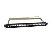 PANEL MODULAR WP 24 PUERTOS STP CAT5E/6 CON GESTOR DE CABLES