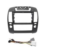 Panel Navegación Coche Adaptador de marco para coche, radio Android, kit de montaje para salpicadero compatible con Nissan Navara D40 (2004-2014), 9 pulgadas (22,86 cm).(Full Set A Mod Black)