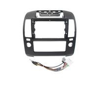 Panel Navegación Coche Adaptador de panel frontal para radio Android, kit de montaje para salpicadero compatible con Nissan Navara D40 Frontier Pathfinder(Full Set A Mod Black)