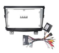 Panel Navegación Coche Kit de montaje para panel de instrumentos con decodificador y adaptador de marco de coche para radio Android, compatible con Mahindra XUV300(Full Set A)