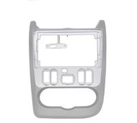 Panel Navegación Coche Marco frontal para radio de coche 2 DIN compatible con RENAULT Logan Sandero DACIA Duster. Adaptador de doble marco para panel de CD. Panel de navegación(A)