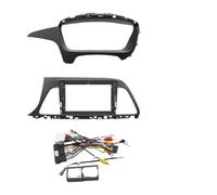 Panel Navegación Coche Panel frontal para radio DVD estéreo de doble DIN de 9 pulgadas para salpicadero de coche, compatible con Hyundai Sonata 7 LF 2014-2017(Frame Cable Canbus)