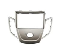 Panel Navegación Coche Radio Fascia Marco frontal para radio doble DIN compatible con Ford Fiesta 2008-2017. Kit de instalación para montaje en salpicadero. Marco negro. GPS.(Silver-2008-2011)