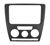 Panel Navegación Coche Reemplazo de panel de audio para consola central con marco de navegación 2DIN compatible con Skoda Octavia 2007 2008 2009