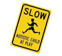 Panel para el juego - Señalización de precaución de metal reflectante tiempo,Señalización de lentitud del juego - Para calles Barrios Escuelas Parque Acera