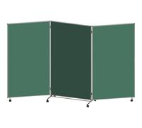 Panel para presentaciones, plegable y móvil eurokraft basic, H x A x P 1905 x 3040 x 500 mm