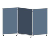 Panel para presentaciones, plegable y móvil eurokraft basic, H x A x P 1905 x 3040 x 500 mm