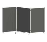 Panel para presentaciones, plegable y móvil eurokraft basic, H x A x P 1905 x 3040 x 500 mm