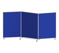 Panel para presentaciones, plegable y móvil eurokraft basic, H x A x P 1905 x 3640 x 500 mm