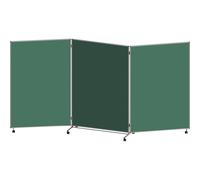 Panel para presentaciones, plegable y móvil eurokraft basic, H x A x P 1905 x 3640 x 500 mm