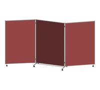 Panel para presentaciones, plegable y móvil eurokraft basic, H x A x P 1905 x 3640 x 500 mm
