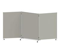 Panel para presentaciones, plegable y móvil eurokraft basic, H x A x P 1905 x 3640 x 500 mm