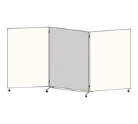 Panel para presentaciones, plegable y móvil eurokraft basic, H x A x P 1905 x 3640 x 500 mm