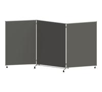 Panel para presentaciones, plegable y móvil eurokraft basic, H x A x P 1905 x 3640 x 500 mm