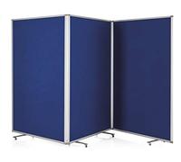Panel para presentaciones, plegable y móvil, H x A x P 1800 x 3610 x 370 mm.