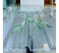 Panel para Tejado Corrugadas Transparentes,Paneles de Tejado de 1.2mm Aislamiento Acústico,Panel de Fibra de Vidrio Cubierta Lluvia de 3/5/7/8/10/12/13/17/20 Piezas,para Jardín (0.9x0.8m,20 pcs)