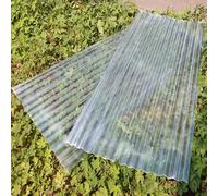 Panel para Tejado Corrugados Transparentes Impermeables,Lámina Perfilada,Panel de Fibra de Vidrio de 1.5mm,3/5/8/10/12/14/16/18/20 Piezas Paneles de Tejado,para Garaje (0.9x1.5m,12 pcs)