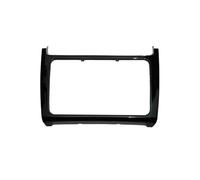 Panel para VW para Polo 2014 2015 2016 2017 Kit Marco Panel Radio Audio Fascia Moldura Bisel Placa Frontal(Negro Piano)