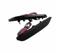 Panel Parachoques Reflectante Compatible Con Nissan Para Leaf 2011-2016 Para Pathfinder 2013-2018 Para Rogue 2014-2016 2 Reflectores Parachoques Trasero Con Señal Giro Lente Negra