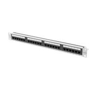 PANEL PARCHE 24 PUERTOS 1U 19" CAT.6A GRIS PPUA-1024-S
