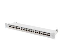 PANEL PARCHE 24 PUERTOS 1U 19" CAT.7 GRIS BLINDADO PPS7-1024-S