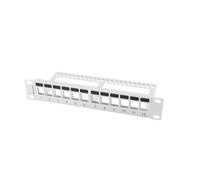 PANEL PARCHE VACÍO 12 PUERTOS 1U 10 CON ORGANIZADOR PPKS-9112-S