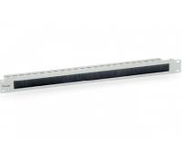 Equip 327411 - Panel pasacables (con cepillo 1U, con barra de soporte)