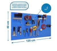 Panel perforado 400x1200x35 PANELCLICK 1200x400 AZUL + 22 HOOK + 3 ACCE marca SIMONRACK
