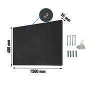 Panel perforado 400x1500x35 PANELCLICK 1500x400 ANTRACITA + 8 HOOK marca SIMONRACK