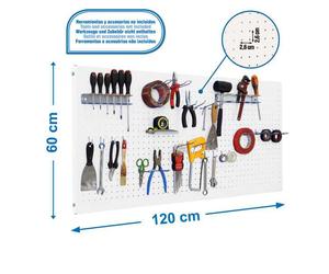 Panel perforado 600x1200x35 PANELCLICK 1200x600 BLANCO + 22 HOOK + 3 ACCE marca SIMONRACK