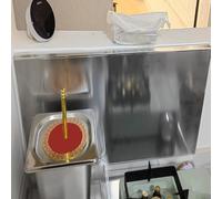 Panel Protector térmico, Placa magnética de 32x24 Pulgadas para Parrilla, Estufa, Horno y refrigerador - Panel de Acero Inoxidable Resistente al Aceite para Estufa de Gas, solución de protec