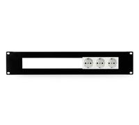 Panel rack 19in para mecanismos 2u