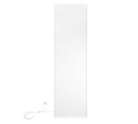 Panel radiante eléctrico WarmlyYours, blanco, 400 W, 30x120 cm, de aluminio | Panel radiante de calefacción por infrarrojos lejanos independiente para dormitorios y oficinas; calefacción eléctrica