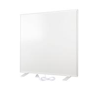 Panel radiante WarmlyYours, blanco, 400 W, 60x60 cm, de pie | Panel radiante de calefacción por infrarrojos lejanos independiente para dormitorios y oficinas; calefacción eléctrica